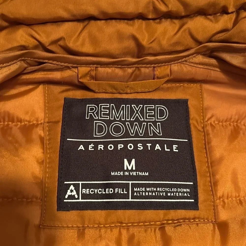 Aeropostale recycled down vest, size medium